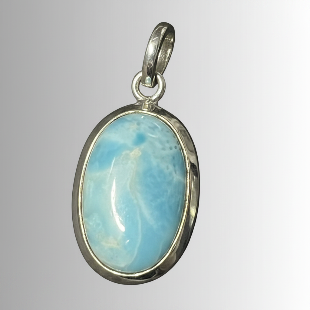 Larimar Oval Rendant