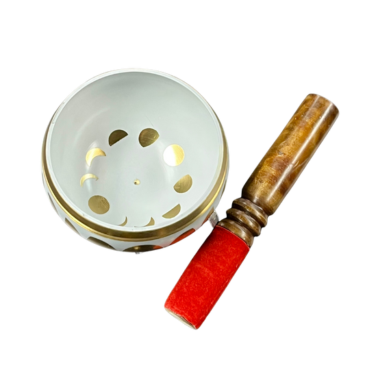 Moon Phases Tibetan Singing Bowl 4"D