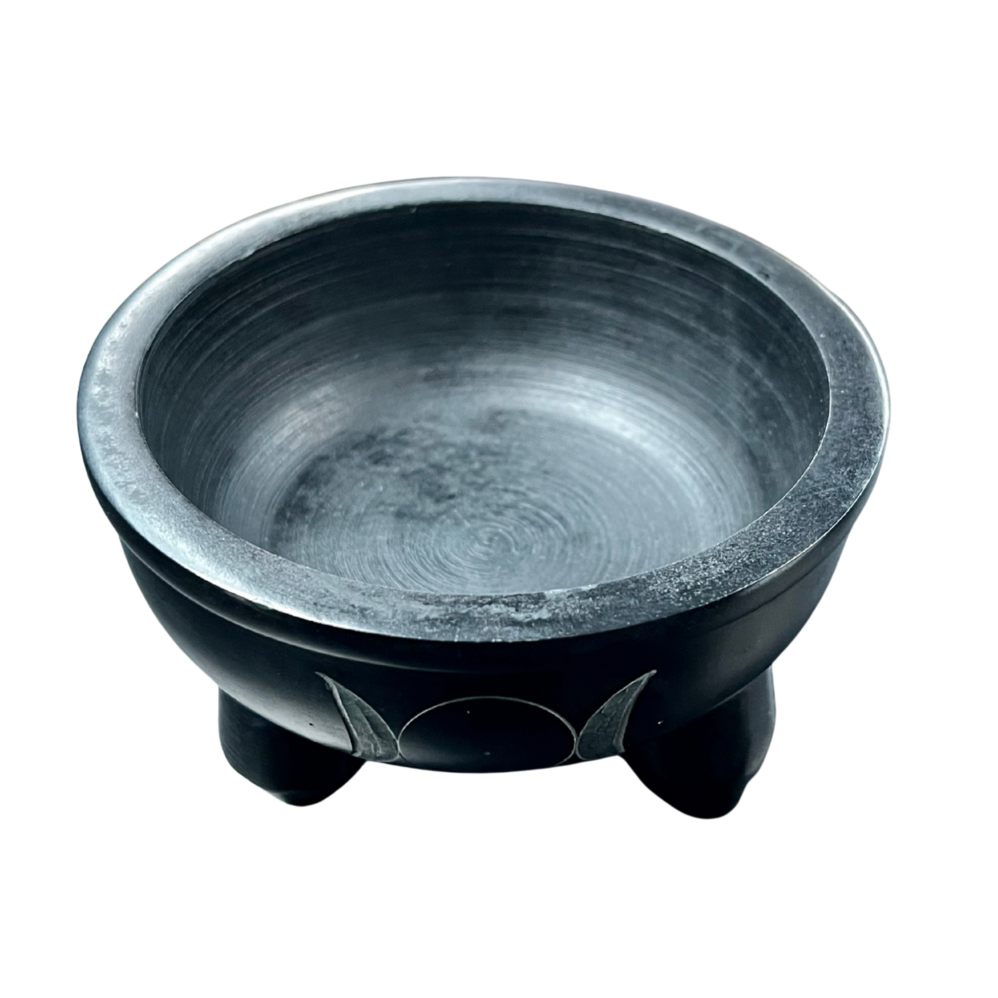 Soapstone Charcoal Burner - Triple Moon