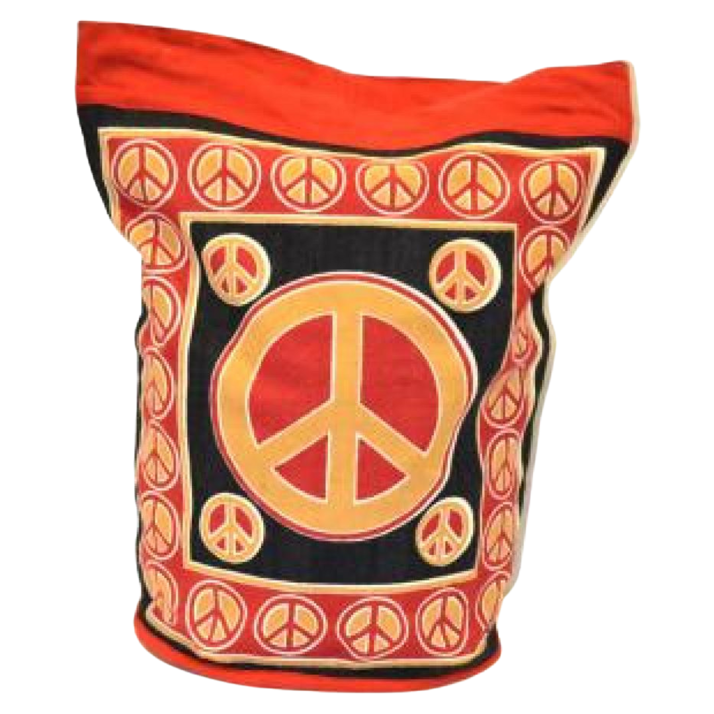 Peace Sign- Cotton Backpack