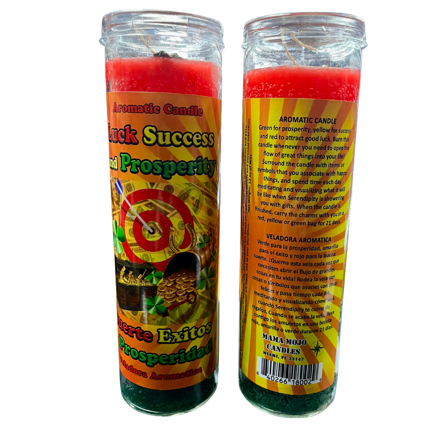 Luck, Success, Prosperity - Mama Mojo 7 Day Candle