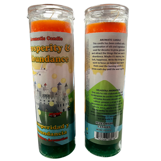 Mama Mojo - Prepared 7 Day Candle - Prosperity & Abundance