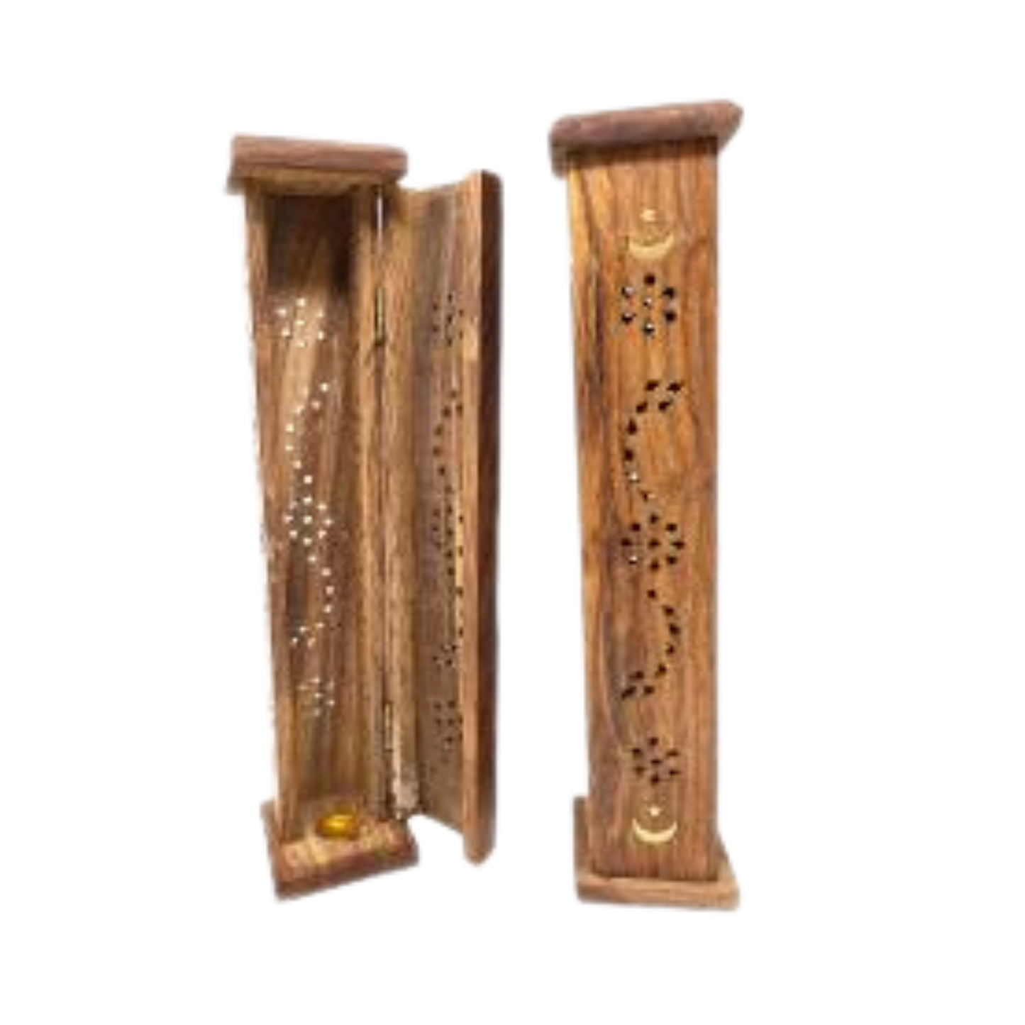 Moon & Star Tower Burner Wood