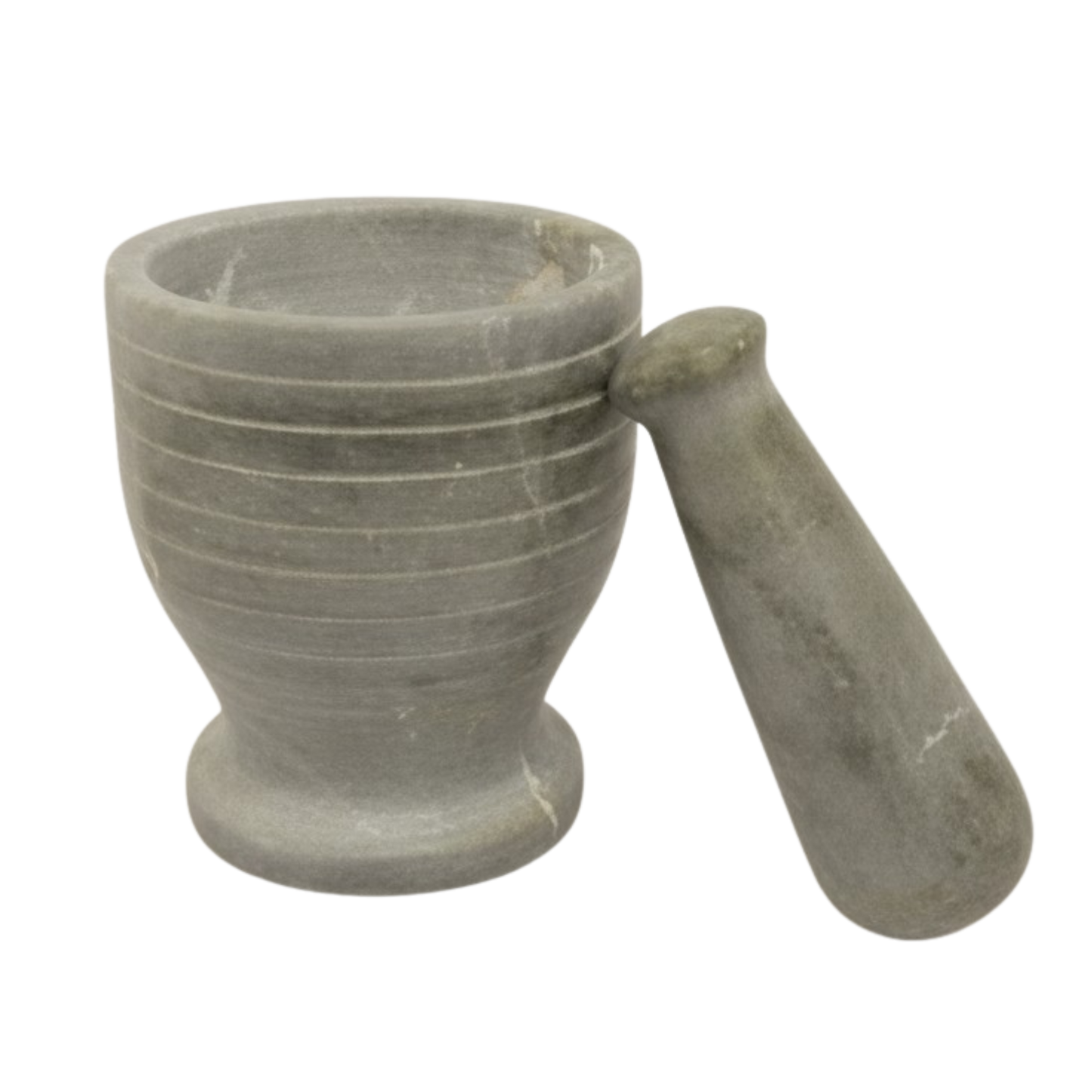Gray Soapstone Mortar & Pestle - 3'' x 3.5''H