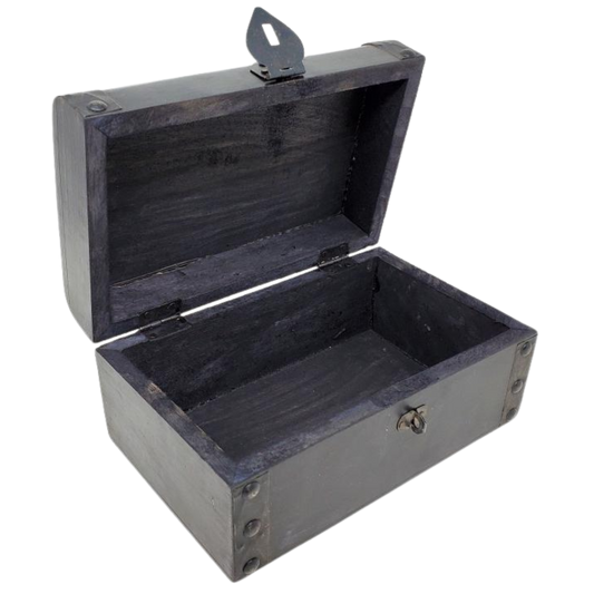 Pentacle & Triple Moon Wood Box