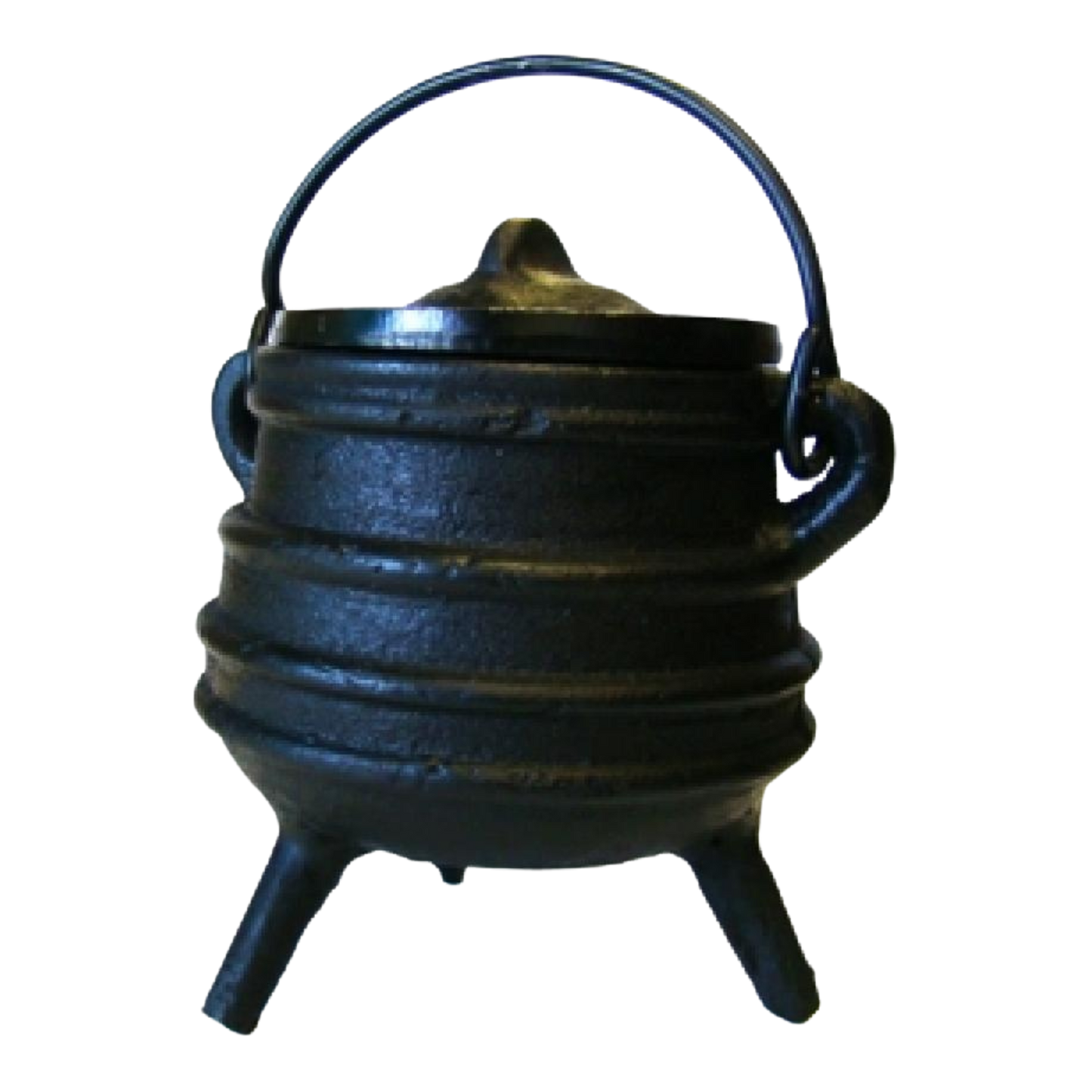 Cast Iron Cauldron with Lid - African-style