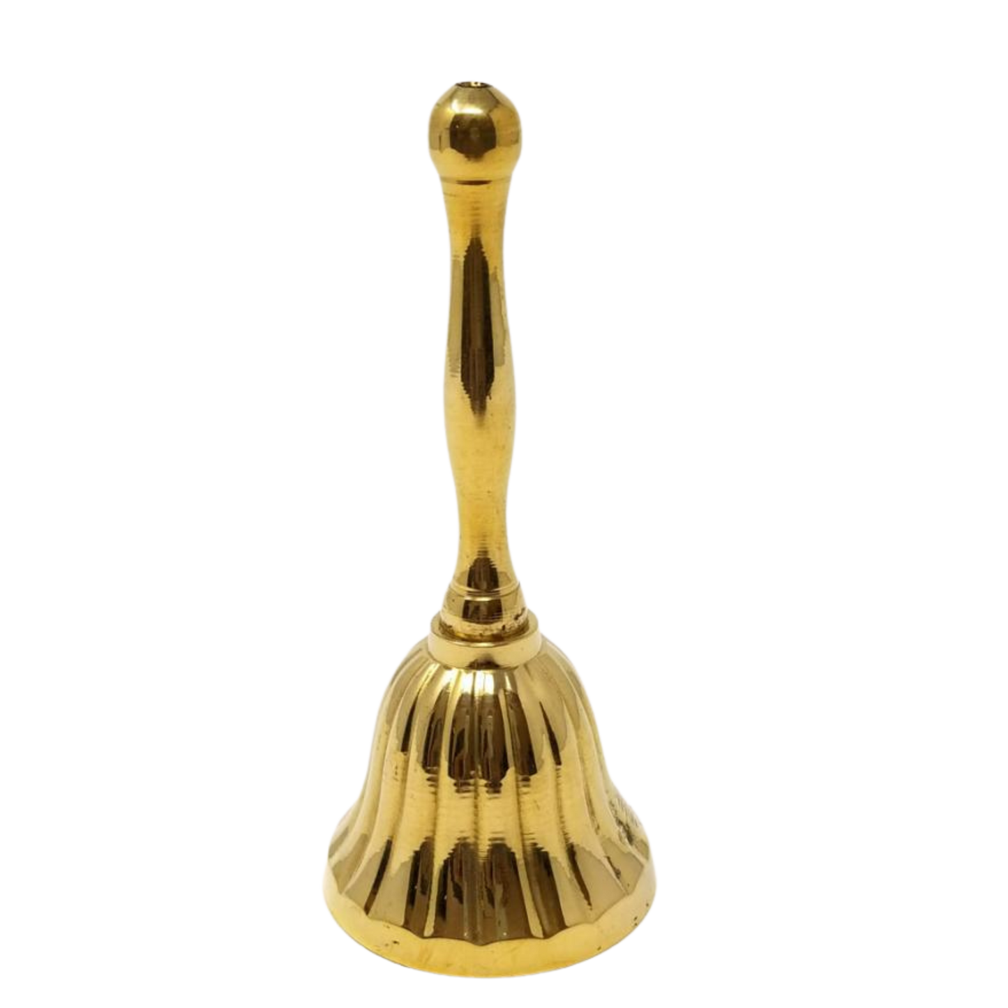 Brass Bell w/ Decorative Scalloped Design