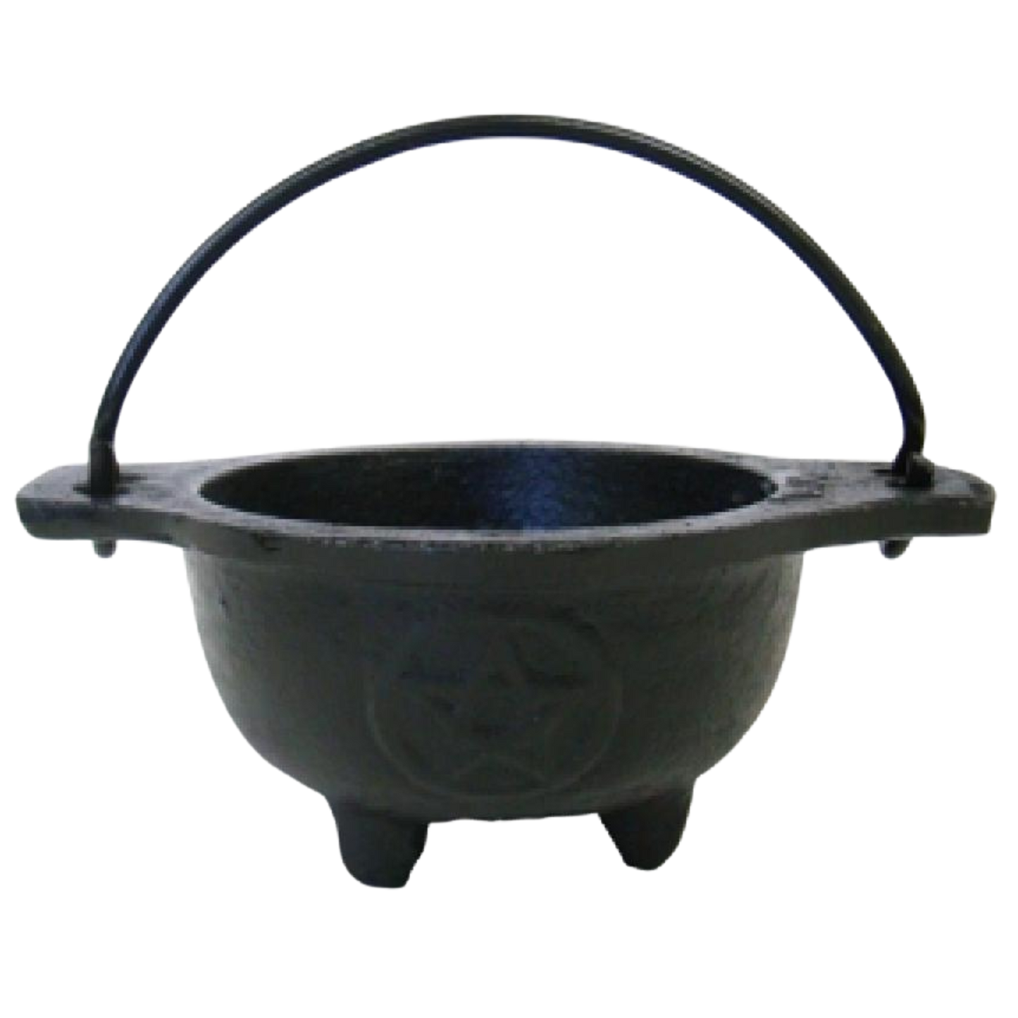 Pentagram Cast Iron Cauldron w/ Handle
