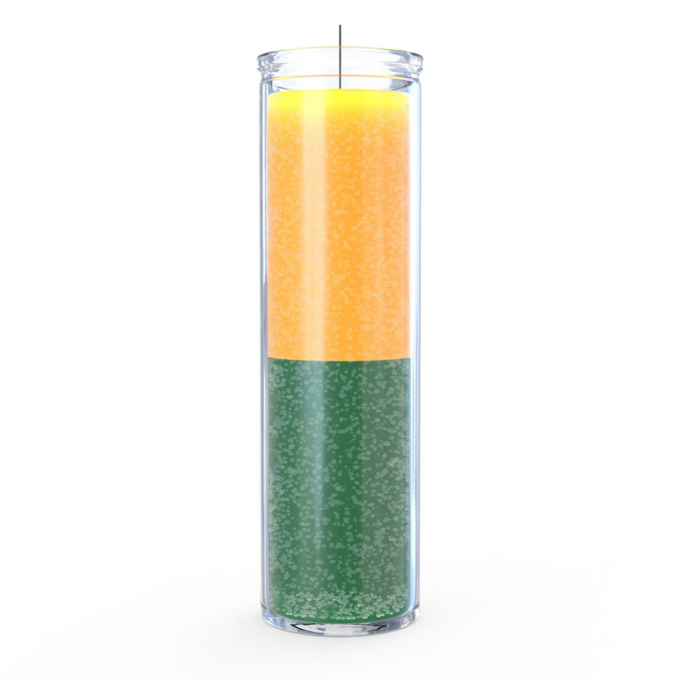 Gold/Green 7 Day Candle