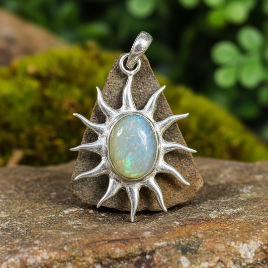 Labradorite Sun Pendant