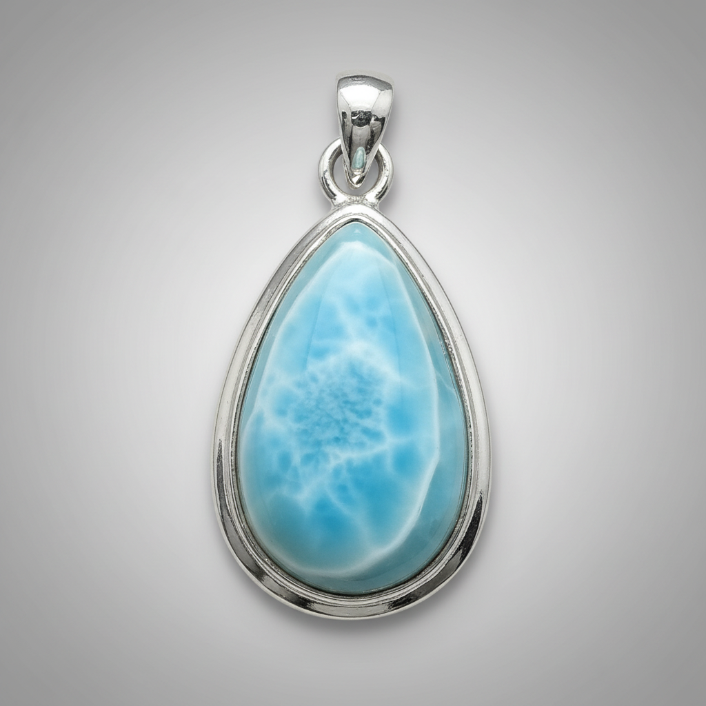 Larimar Raindrop Pendant