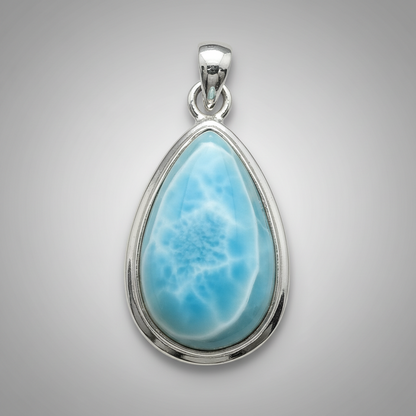 Larimar Raindrop Pendant