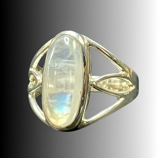 Bezel Moonstone Ring