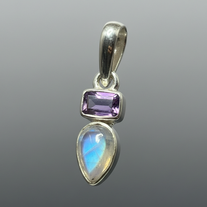 Amethyst and Moonstone Pendant