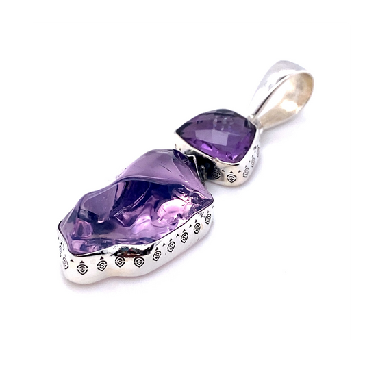 Lavender Liquid Amethyst Pendant