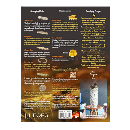 Art of Smudging - Information Chart