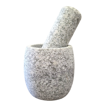 Grey Design Marble Mortar and Pestle Set