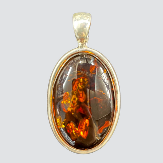 Amber Honeydew Spectacular Pendant