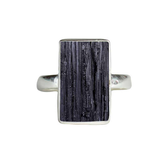 Black Tourmaline Strength Ring