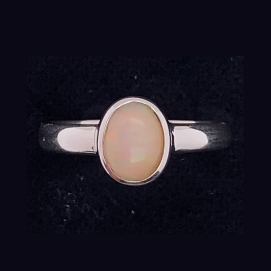 Opal Optic Oval Ring