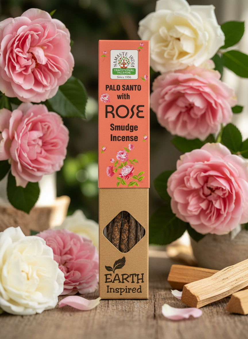 PALO SANTO with ROSE - Smudge Incense