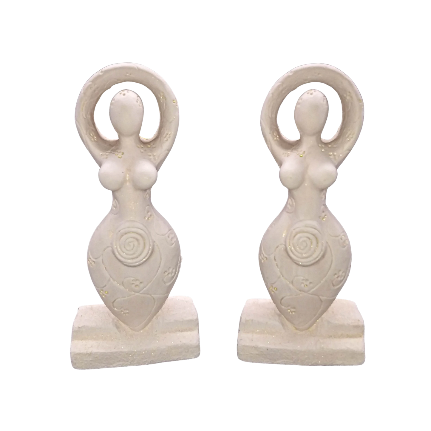 Gypsum Cement Goddess Figurine - Spring