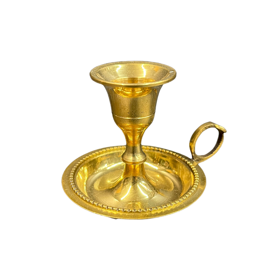 Brass Chamberstick Taper Candle Holder