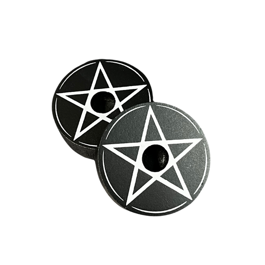 Pentacle Spell Candle Holder