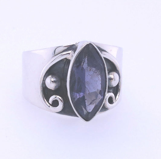 Iolite Cavalier Ring