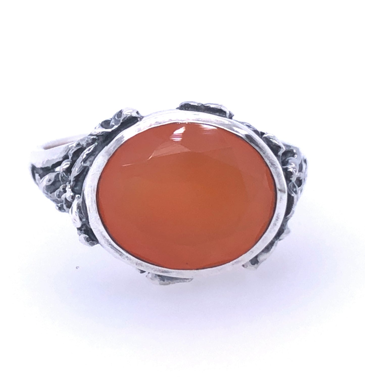 Carnelian East-West Unisex Ring