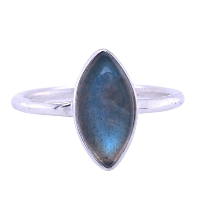 Labradorite Marquis Marvel Ring