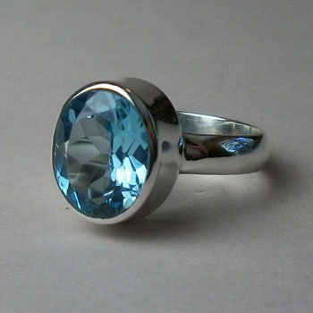 Topaz Sky Blue Ring