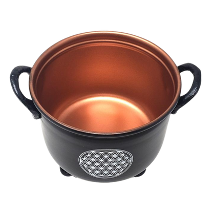 Flower of Life Metal Burner/ Cauldron