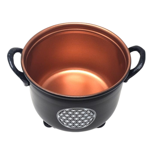 Flower of Life Metal Burner/ Cauldron