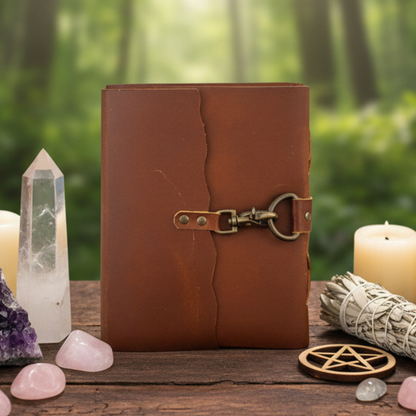 Leather Journal - Vintage with Hook Closure