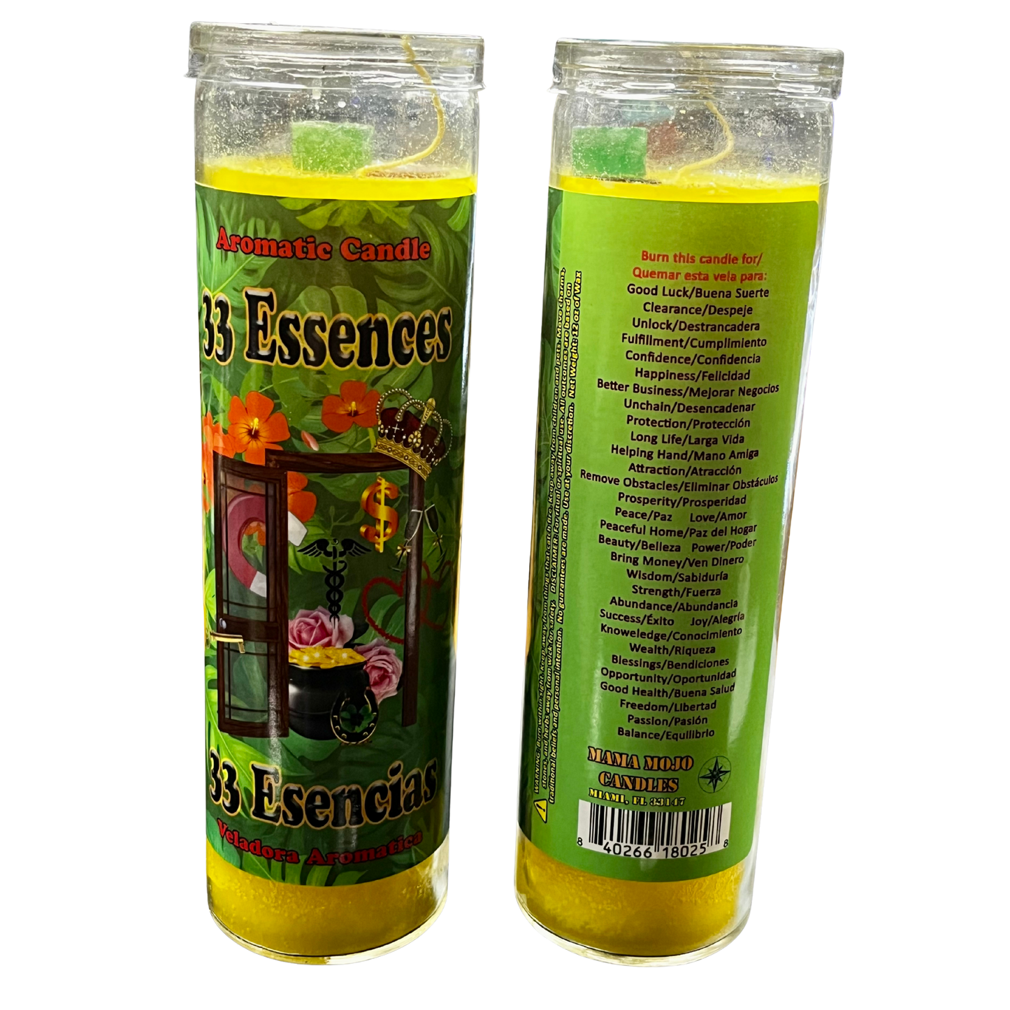 Mama Mojo - Prepared 7 Day Candle - 33 Essences