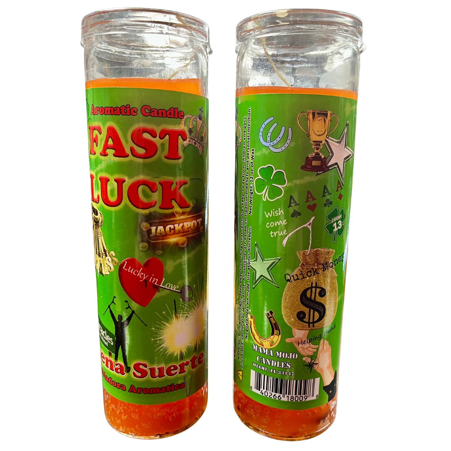 Mama Mojo - Prepared 7 Day Candle - Fast Luck