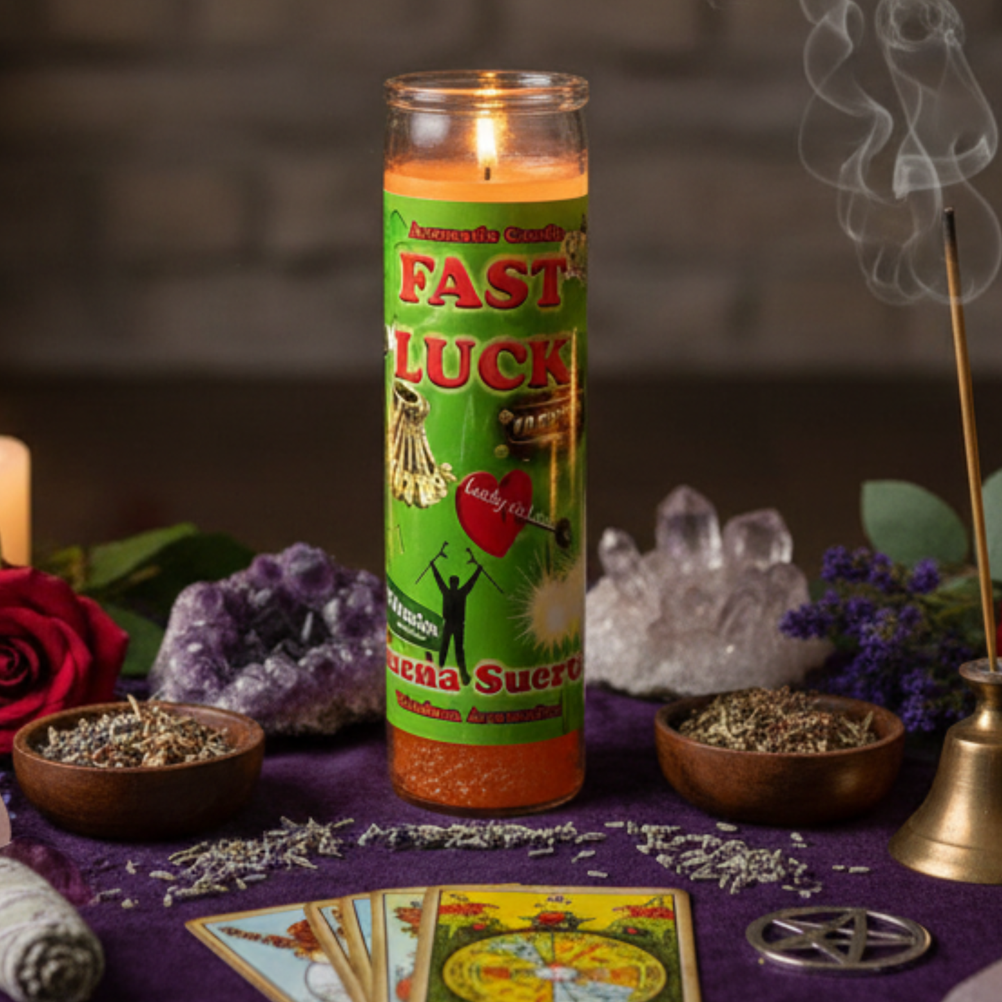 Mama Mojo - Prepared 7 Day Candle - Fast Luck