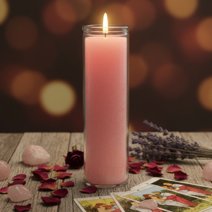 Pink 7 Day Candle