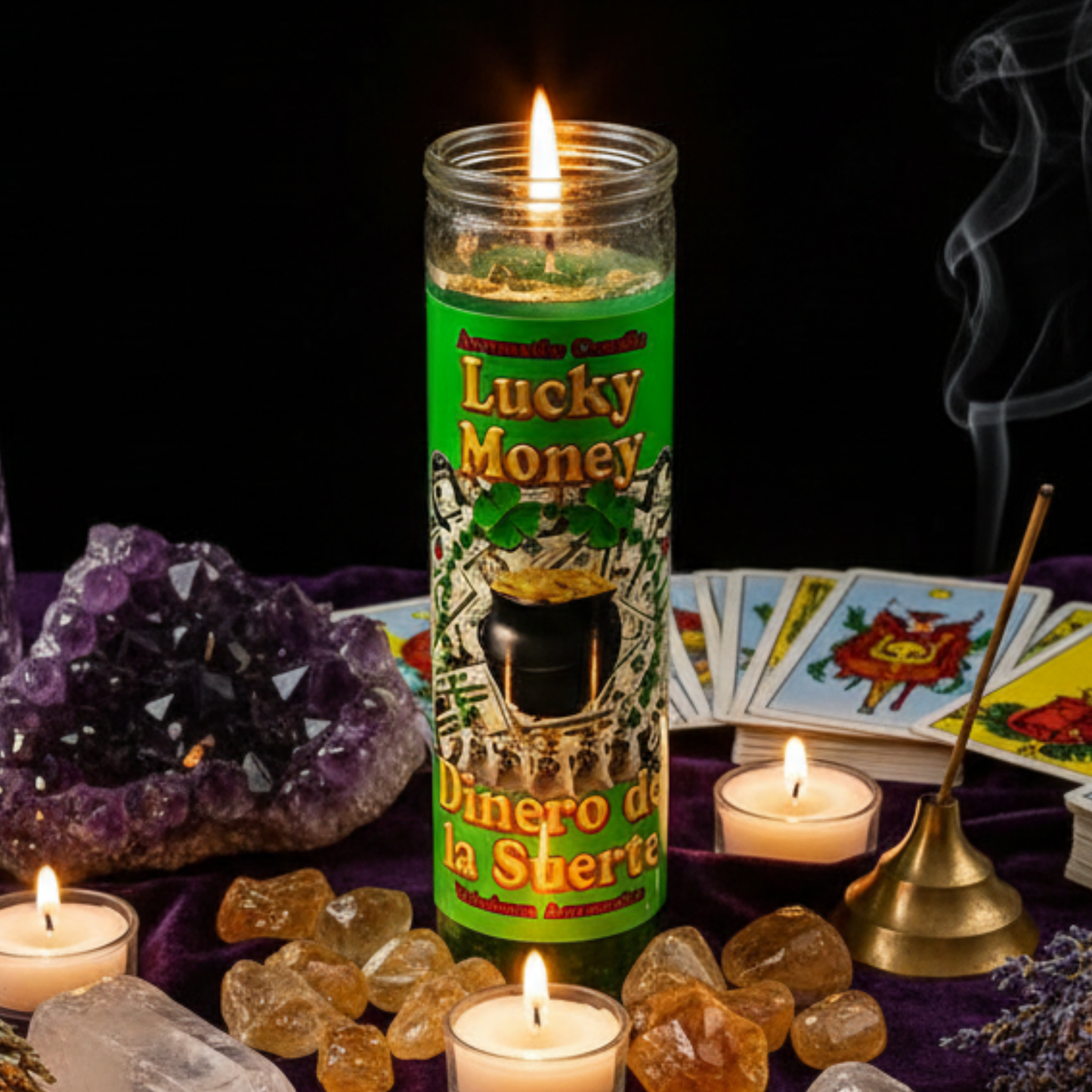 Mama Mojo - Prepared 7 Day Candle - Lucky Money