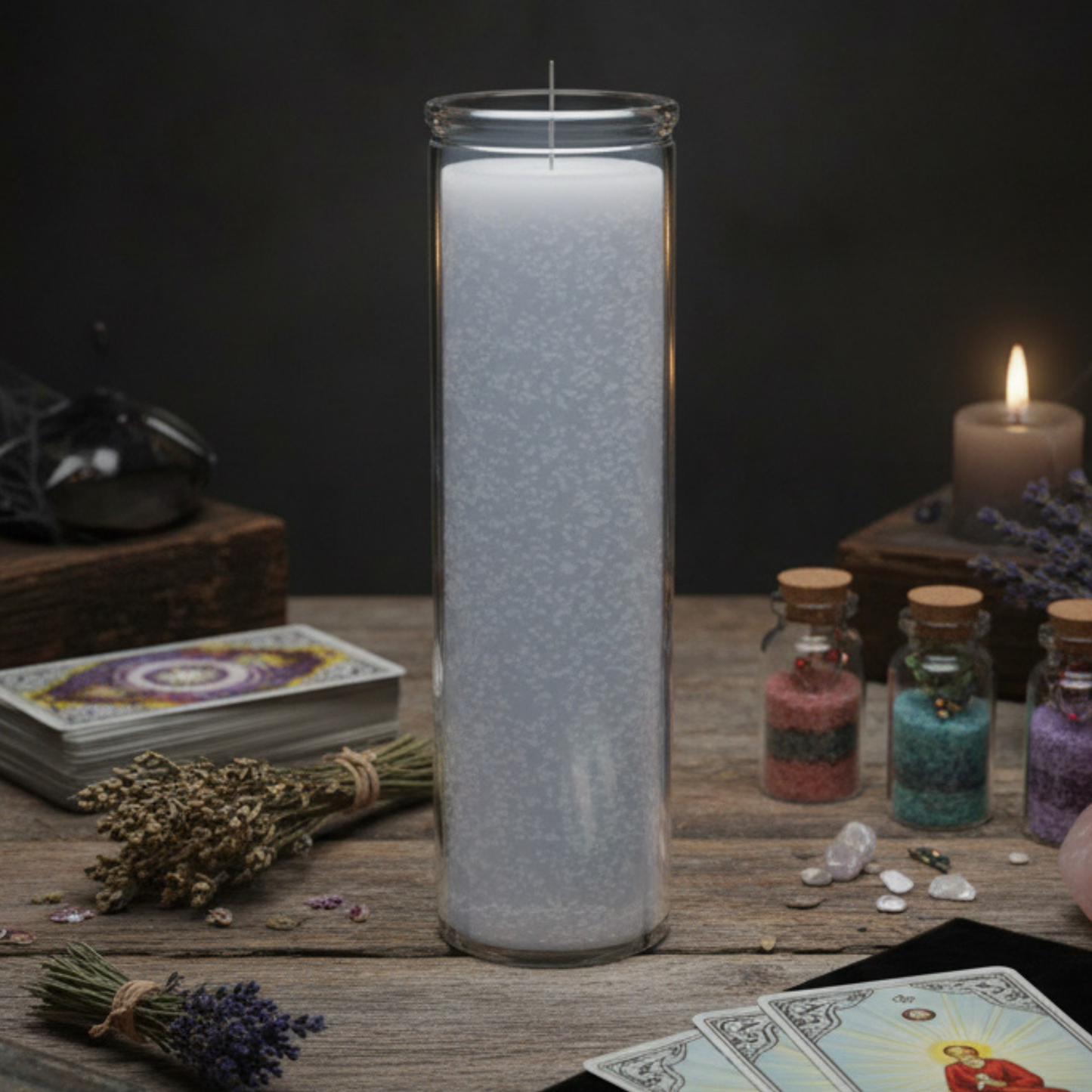 Gray 7 Day Candle