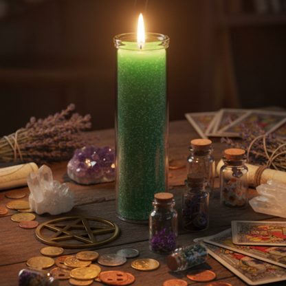 Green 7 Day Candle