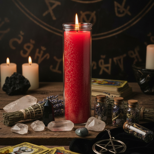 Red 7 Day Candle