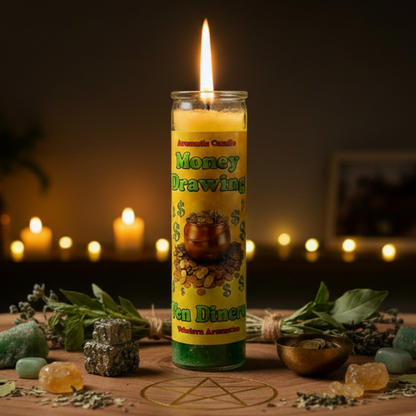 Money Drawing - Mama Mojo  7 Day Candle