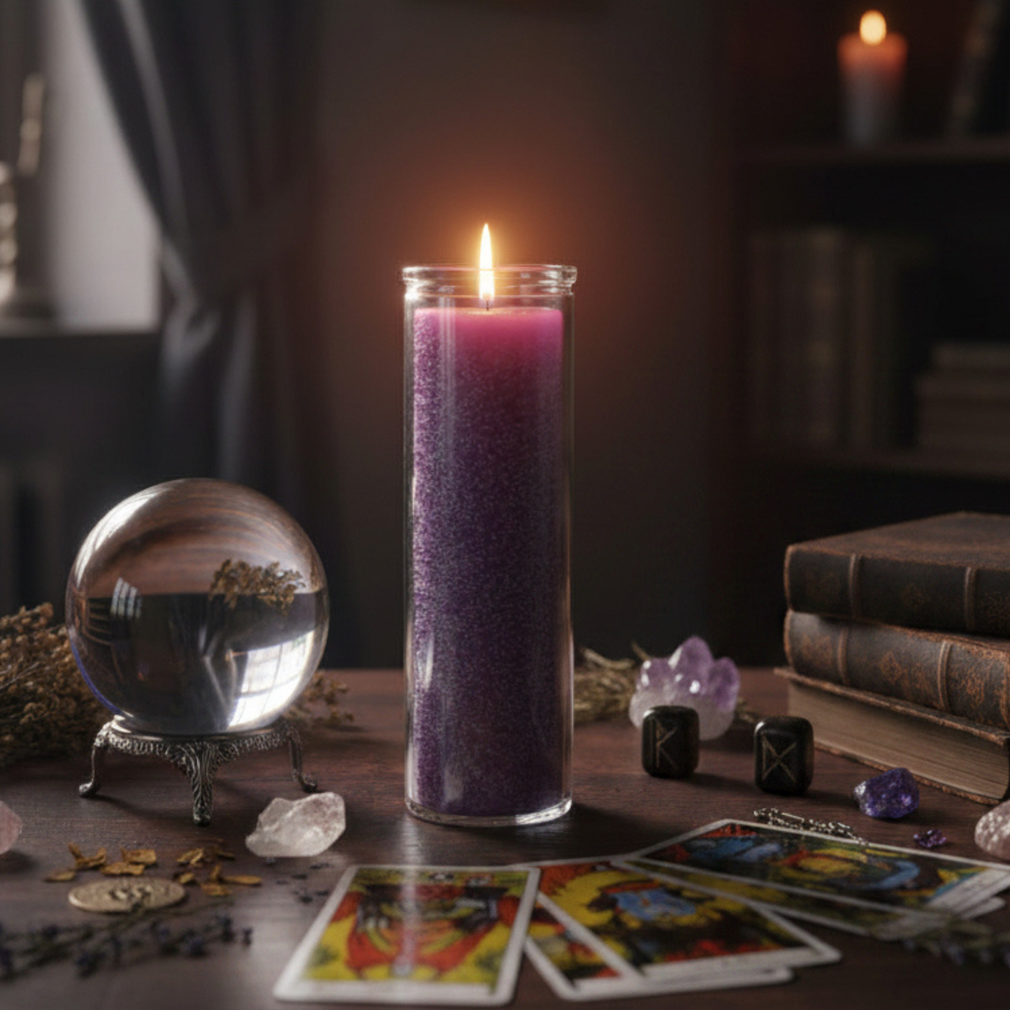 Purple 7 Day Candle