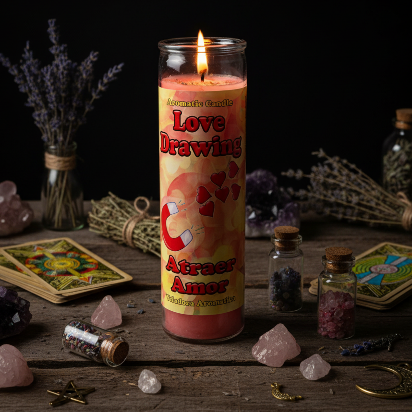 Love Drawing -Mama Mojo  7 Day Candle