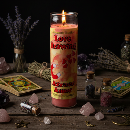 Love Drawing -Mama Mojo  7 Day Candle