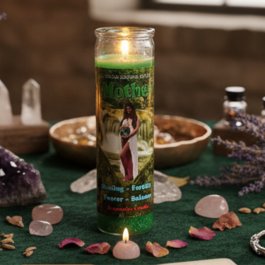 Mama Mojo - Prepared 7 Day Glass Candle - Mother