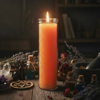 Orange 7 Day Candle