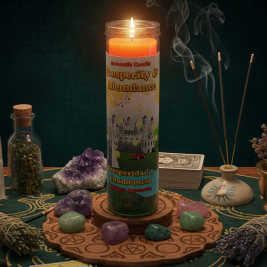 Mama Mojo - Prepared 7 Day Candle - Prosperity & Abundance